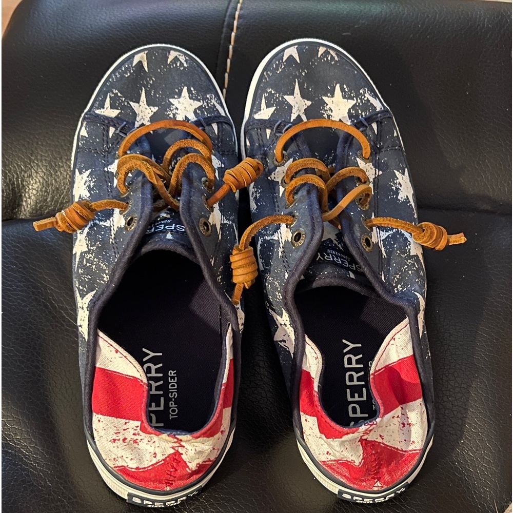 American flag Sperry shoes